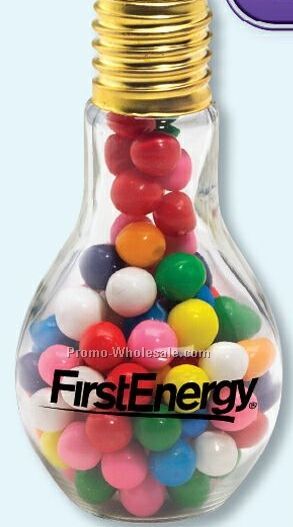 M&M's Plain Or Peanut Medium Large Glass Candy Filled Light Bulb