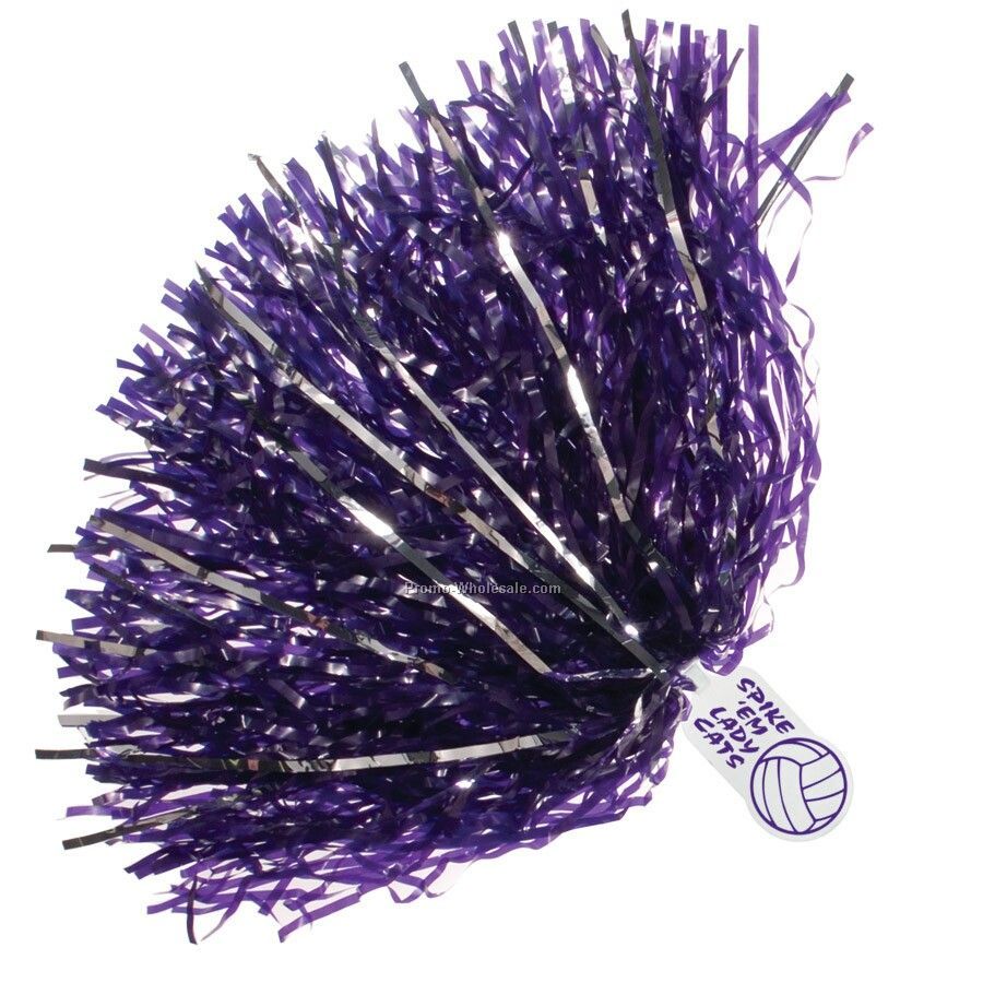 Mascot Glitter Pom Poms W/ 500 Glitter - Ball End