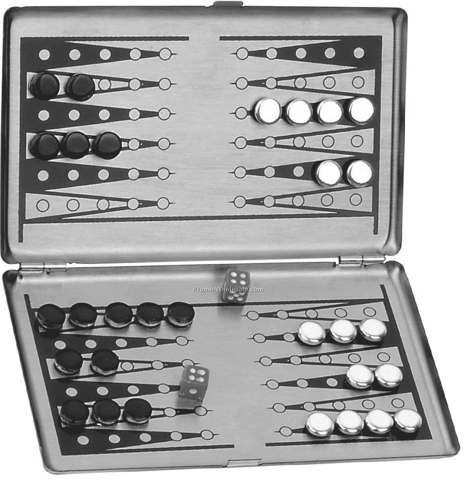 Metal Backgammon Desk Game