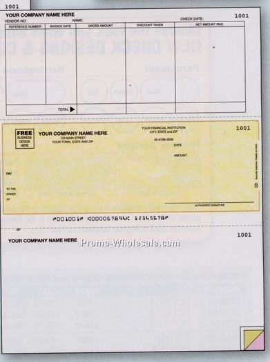 Multipurpose Check (2 Part)