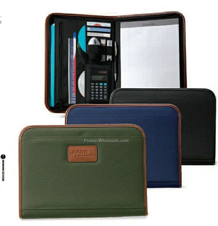 Navy Classic Series Calculator Padfolio II