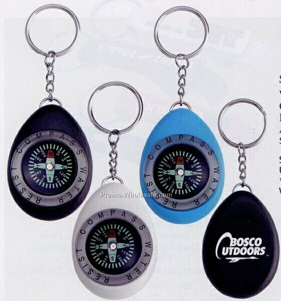 Oval Compass/ Key Ring