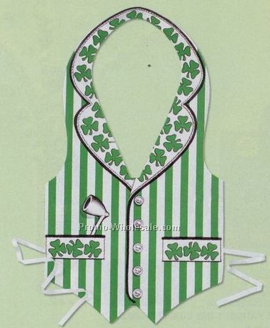 Packaged Plastic St. Patrick's Vest (Full Size)