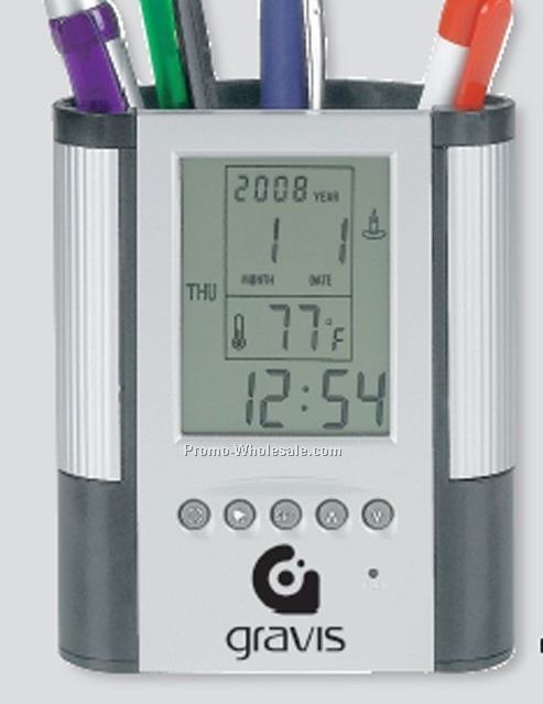 Pen Cup/ Alarm Clock/ Thermometer (Standard Shipping)