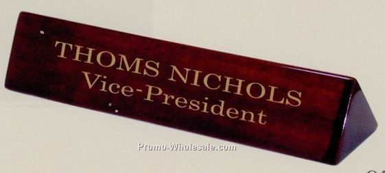 Piano Finish Name Plate (9-1/2"x2"x2")