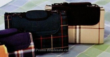 Picnic Plus 68"x82" Plaid Mega Mat W/ Shoulder Strap (English Plaid)