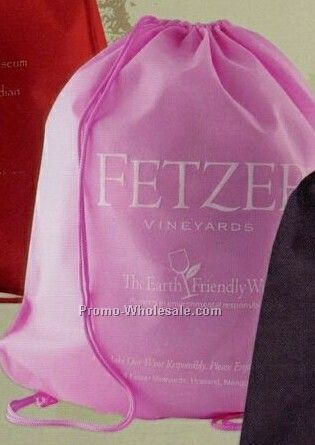Pink Non Woven Backpack Bag