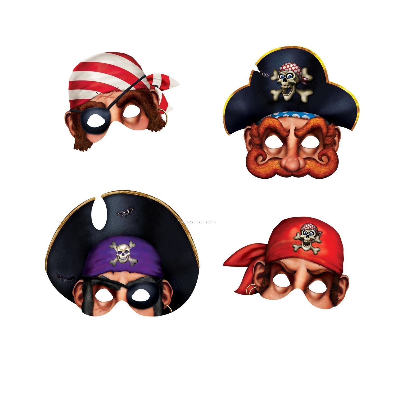 Pirate Masks - Set Of 4