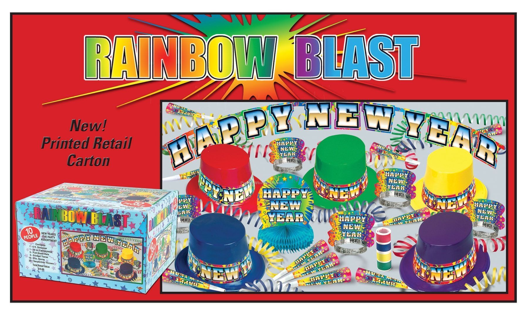 Rainbow Blast For 10 W/ Retail Price On Carton