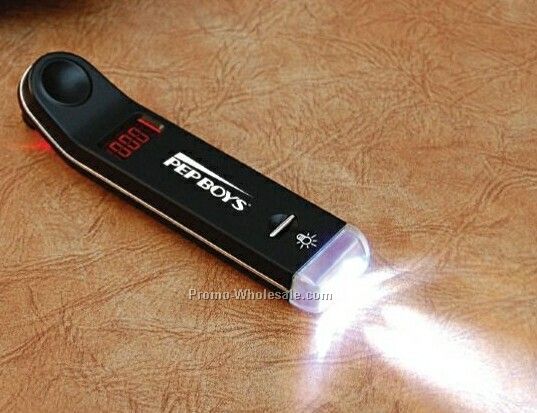 Route 66 Digital Tire Gauge/ Flashlight