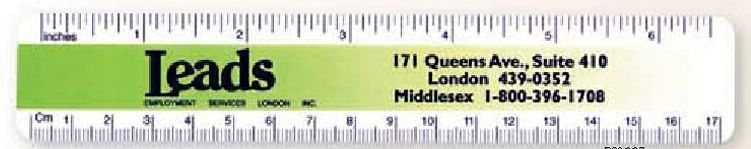 Ruler/Bookmark (7"x1-1/4")
