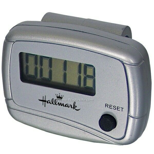 Silver Pedometer (Imprinted)