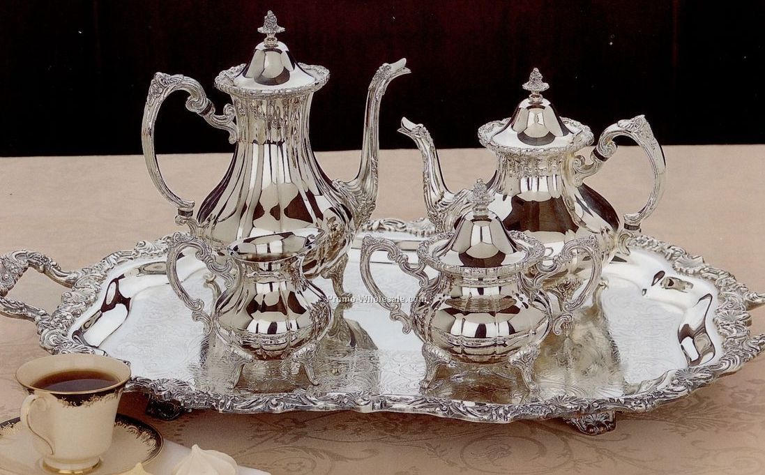 Silverplated Loveland Rose 5-piece Tea Set