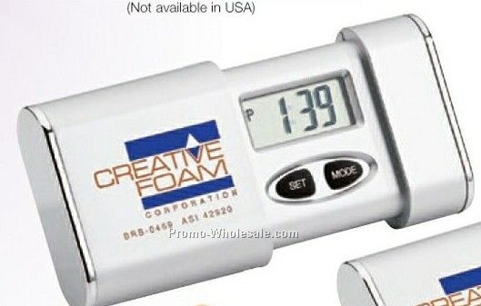 Slide Out Travel Alarm Clock (3"x2-1/4"x3/4")