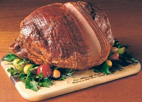 Spiral Sliced Applewood Smoked Whole Ham W/ Hardwood Cutting Board