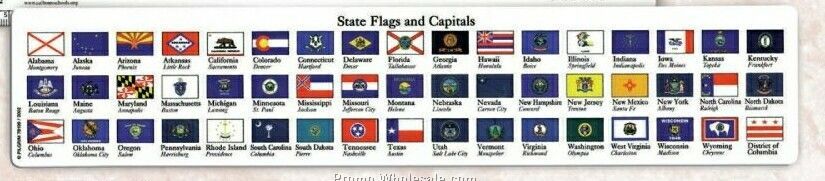 State Flags & Capitol Ruler (3 Day Service)