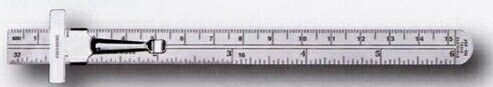 Stock Ruler W/Mm Top Scale/16ths & 32nds Bottom Scale & Vinyl Case