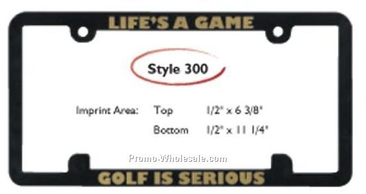 Style 300 License Plate Frame