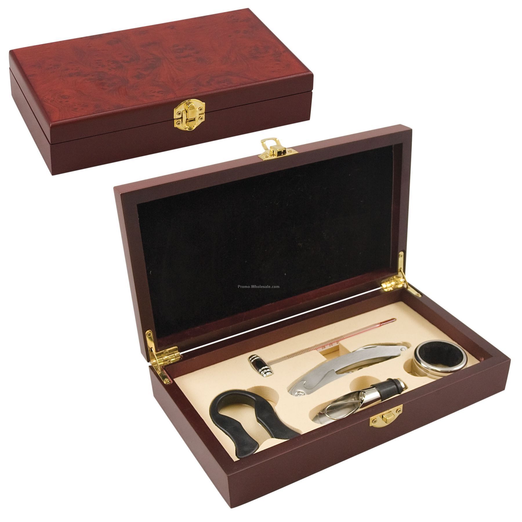 Syrah 5 Piece Box Set Of Wine Accessories