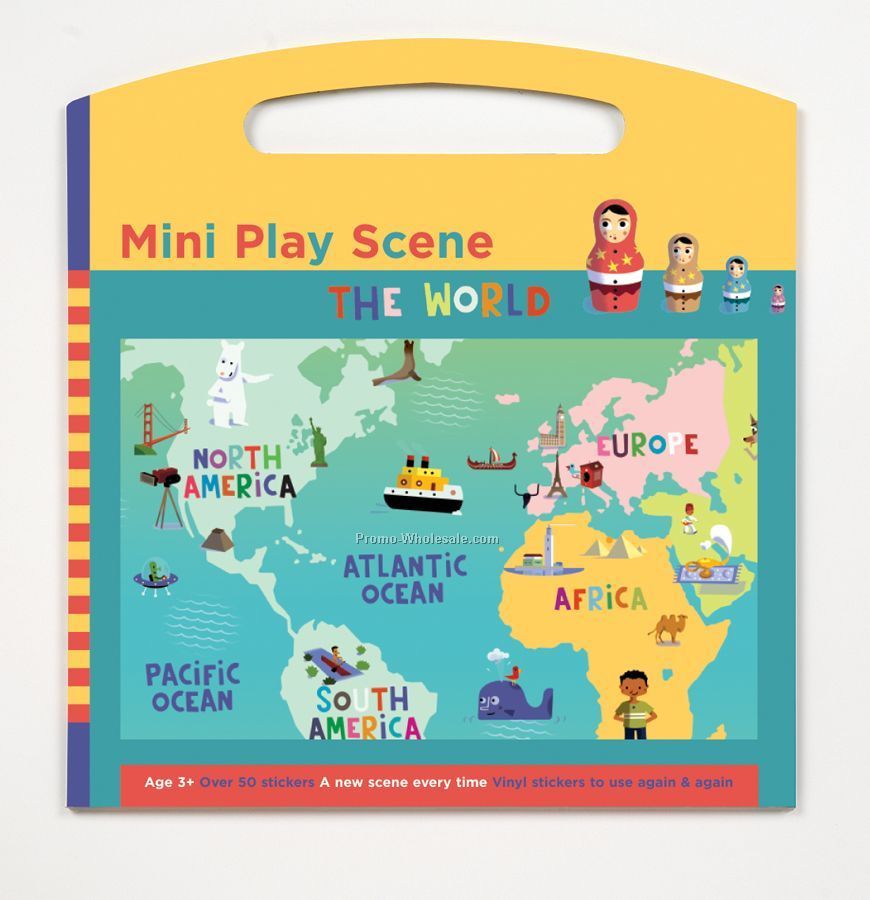 The World Mini Play Scene Sticker Set