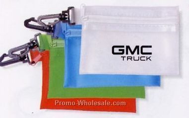 Translucent Zipper Tote With Clip (Unfilled)