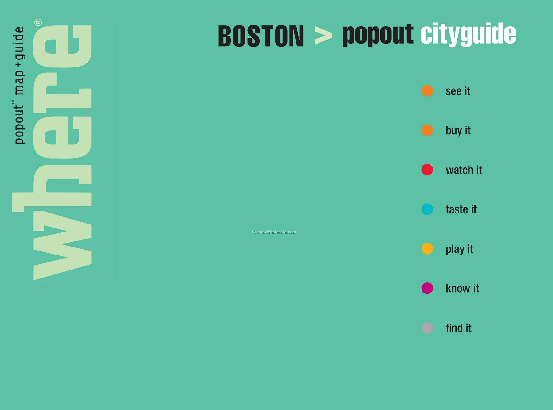 Travel Guides - City Guide Of Boston - Featuring Popout Maps