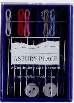 Travel Sewing Kit W/ 10 Pre-threaded Needles