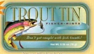 Trout Tin "don't Get Caught With Fish Breath!" - Stock Design