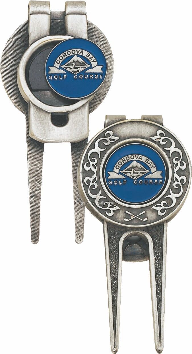 Two Sided Divot Tool With Money Clip