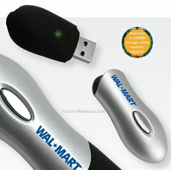 USB Flash Drive W/ Laser Pointer