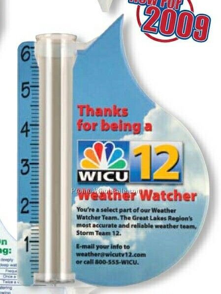 Water Drop Rain Gauge (Full Color)