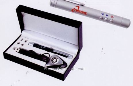 Wireless Presentation Laser Pointer With Powerpoint Remote & USB Base Unit