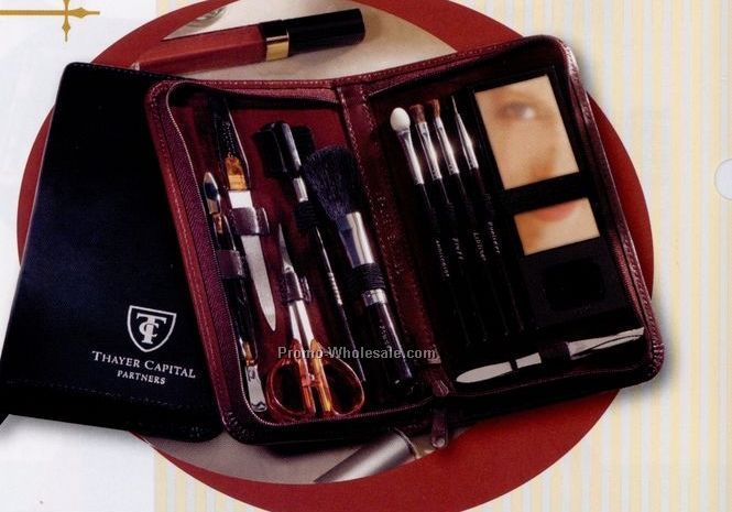 Women's Cosmetic/ Manicure Case (Genuine Leather Case)