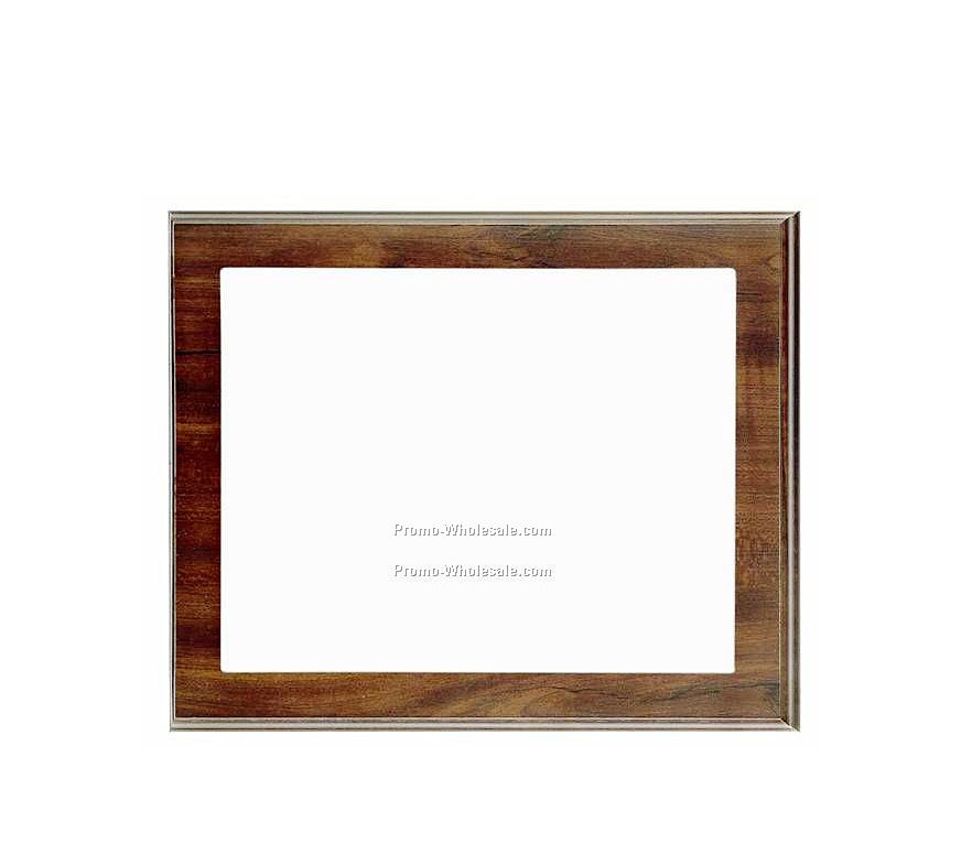 10" X 12" Slide-in Frame Cherry Finish Plaque W/ 8" X 10" Window