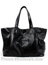 28cmx20cmx10cm Ladies Black  Shoulder Bag W/ Large Rings