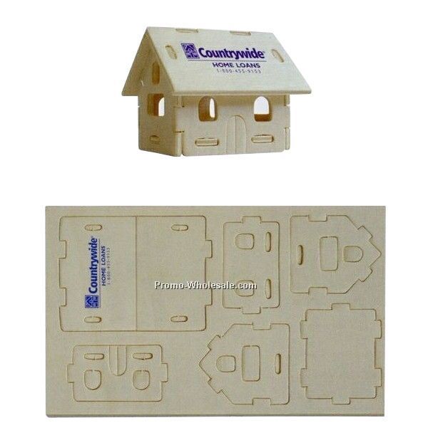 7-1/4"x4-1/2"x1/8" House Mini-logo Puzzle