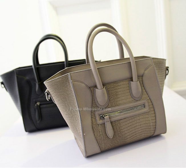 women crocodile pu handbags factory cheap shoulder bags