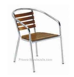 Aluminum and wood Chair,lesiure chair, rest chair
