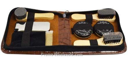 Deluxe Shoe Shine Kit ,8-in-one