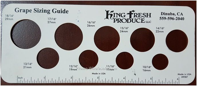 Grape Sizing Gauge