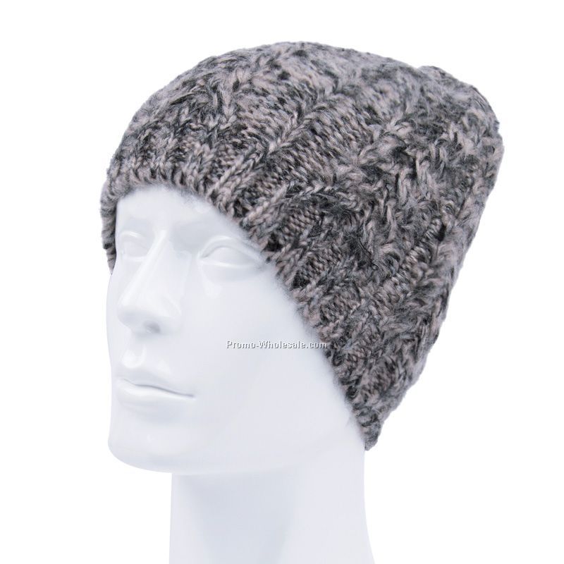 Charcoal men's beanie hat