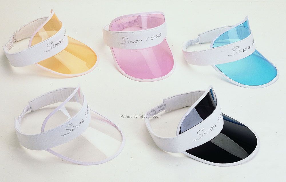 Sunvisor with translucent plastic peak