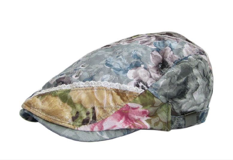 Fashion floral lightweight beret