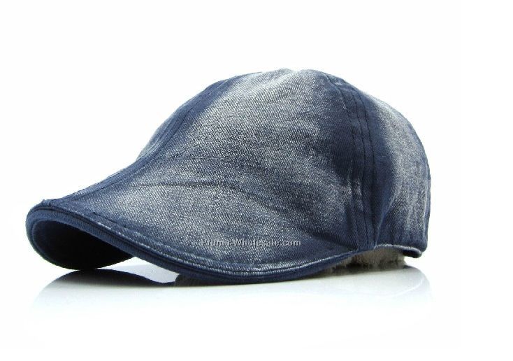 Thick denim cabbie cap beret