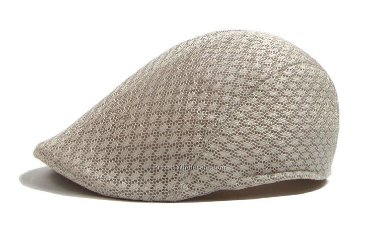 Light grey cool mesh beret