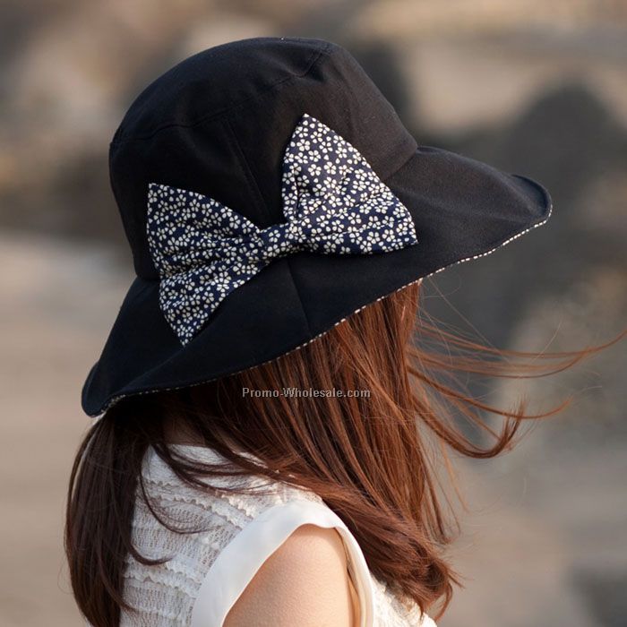 Black fashion big brim hat