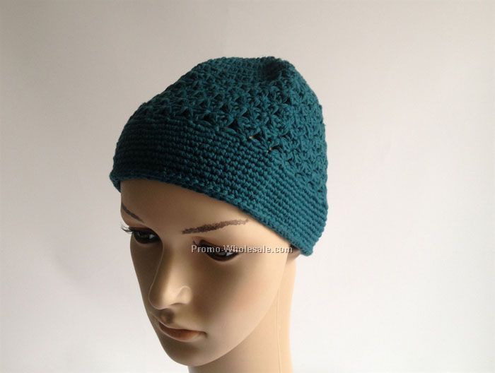 Green hand made Crocheted knitwear
