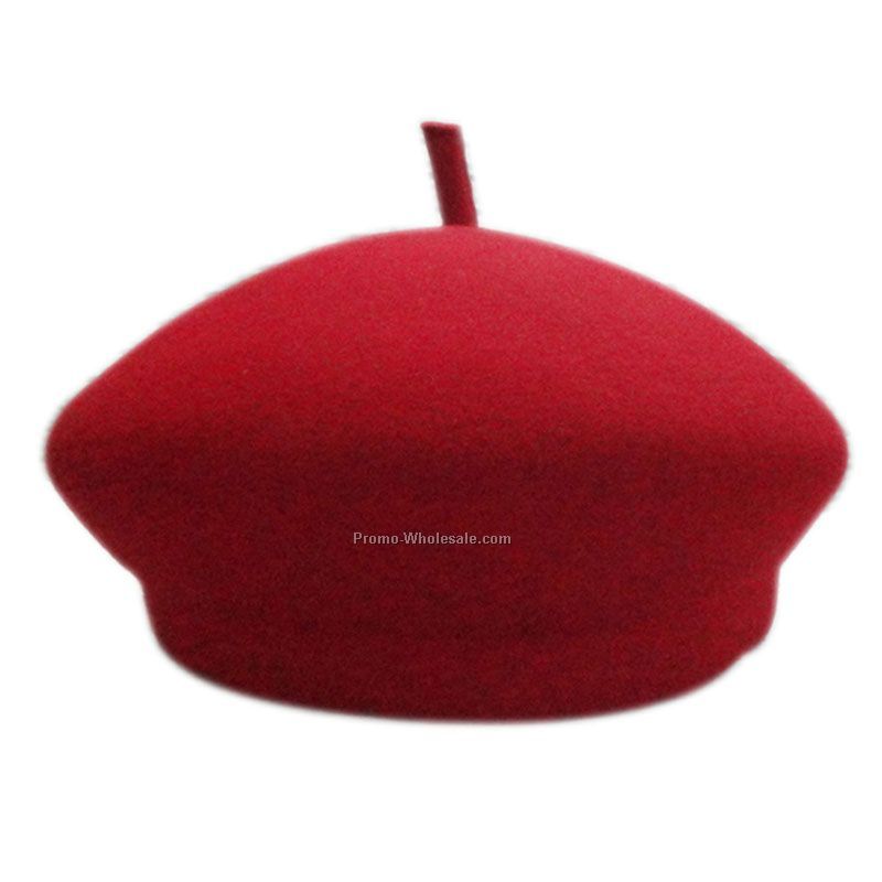 Red fashion beret