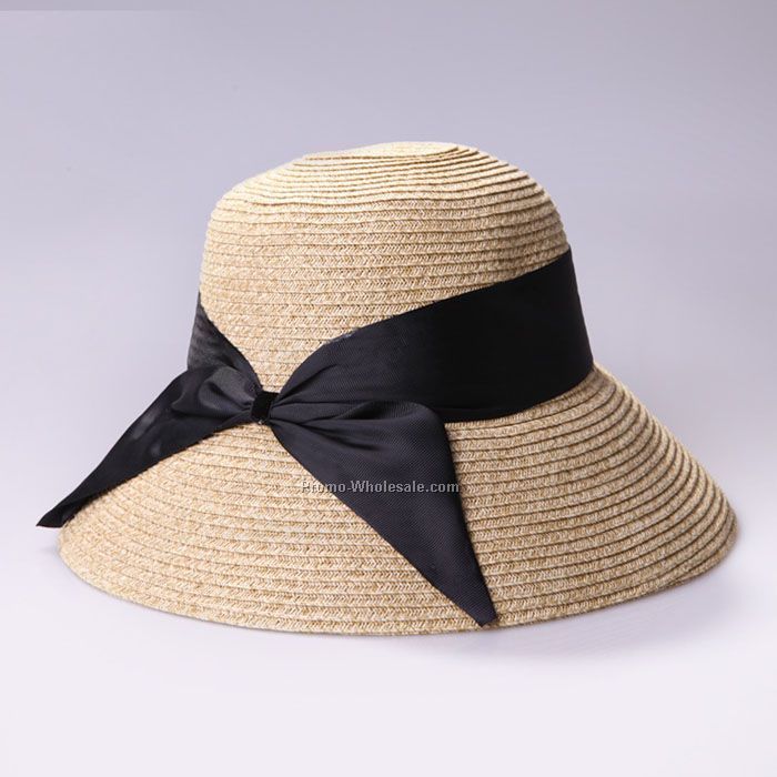 Special bow straw hat