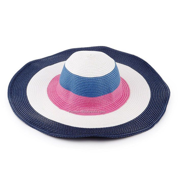 Rainbow woman fashion straw hat